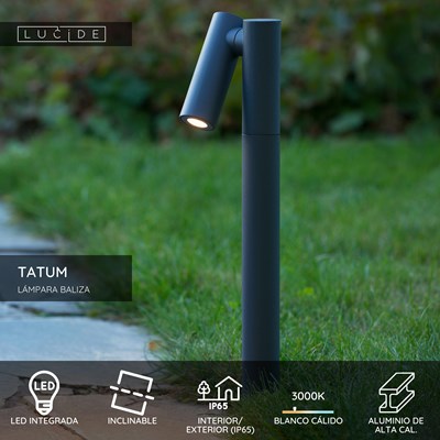 Lucide TATUM - Lámpara baliza - LED - 1x5W 3000K - IP65 - Antracita